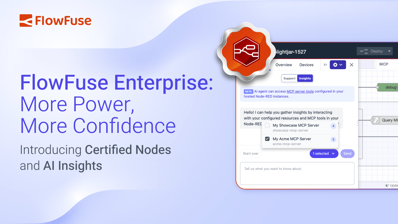 Image representing FlowFuse Enterprise: More Power, More Confidence