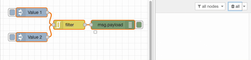 Demonstration showing the Filter node